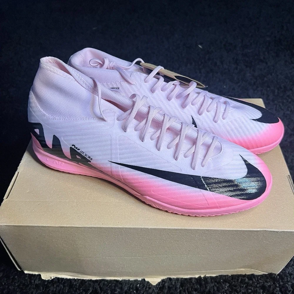 Men's 11.5‎ Nike Zoom Superfly 9 Academy IC Mad Brilliance DJ5627-601 Pink Black